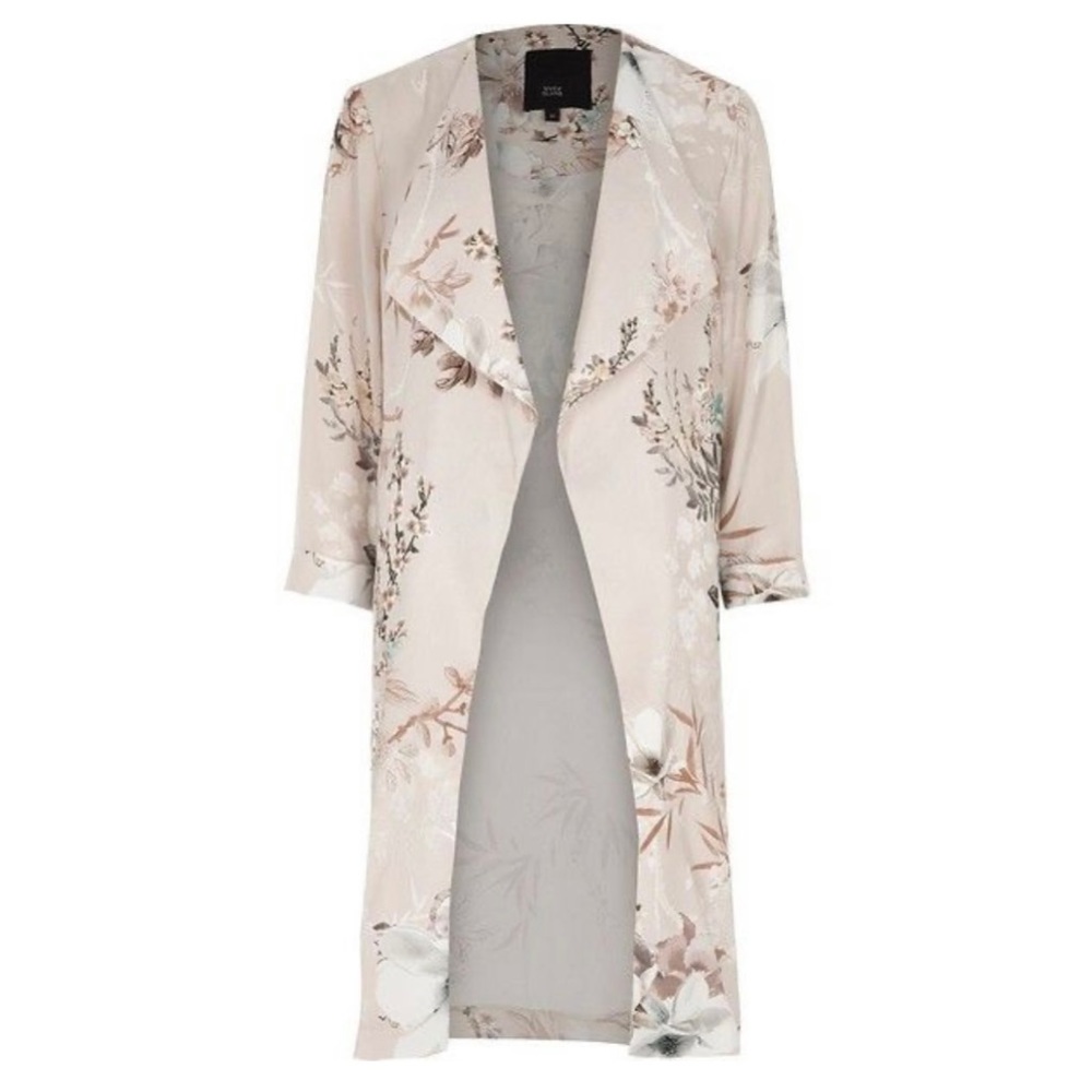 River island floral duster